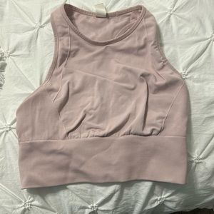 Lululemon Athletic Top : High Neck, Size 4, Light Pink, Lightly Used